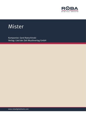 cover image of Mister